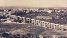 Panoramica Acueducto Queretaro Siglo XIX