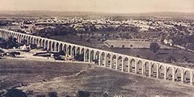 Panoramica Acueducto Queretaro Siglo XIX