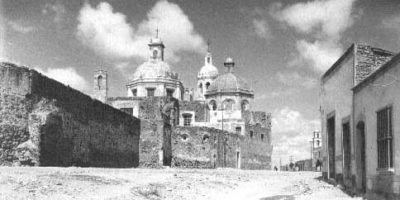 Posterior del Convento de La Cruz, cuartel general de Maximiliano en 1867