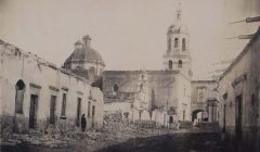 Convento de La Cruz ruta de entrada del ejército republicano en mayo de 1867